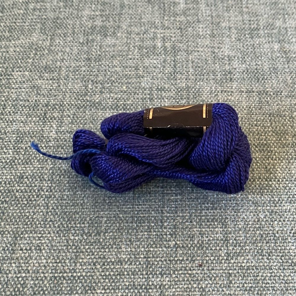Blue Needlepoint Thread Yarn